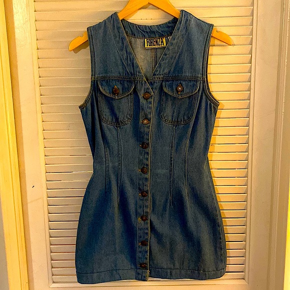 Vintage Dresses & Skirts - 🖤HOST PICK🖤 Vintage Forenza Denim Mini Dress